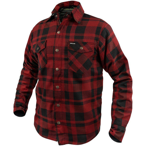 Argon Savage Flanno Jacket Black Red Size 54