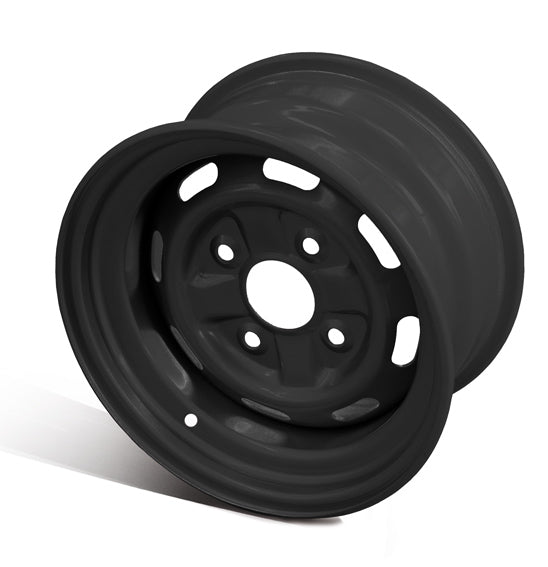 Jetire Atv Steel Black Rim 12x7.5 4/110 Pcd Hon, Suz, Yam -21MM Offset