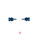 Bike Lift 8mm Rear Paddock Stand Bobbin Set Blue - THS MOTO