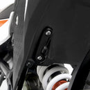 R&G Rear Footrest Plate Black KTM390 Advnture 20-