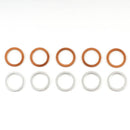 BOLT M10 "BANJO BOLT" ALU/COPPER CRUSH WASHER (Pkt of 10)