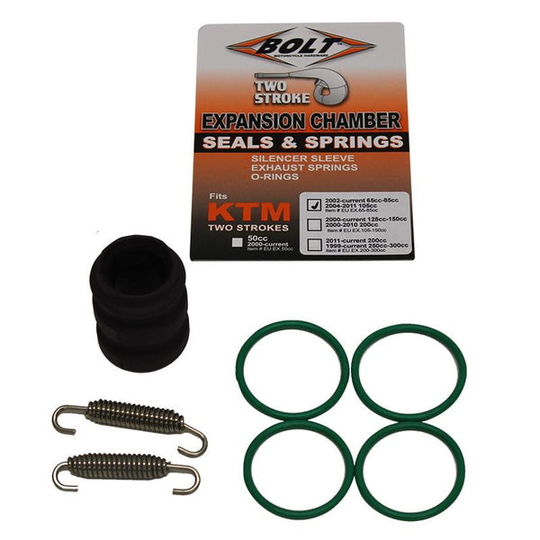 BOLT EXHAUST O-RING PACK KTM 65-85 02-