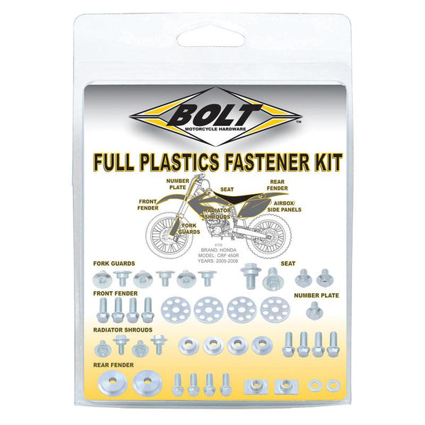 BOLT PLASTICS FASTENER KIT KAW KX85 14-