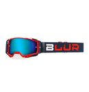 Blur B-40 Goggles Blue/Red (Blue Lens)