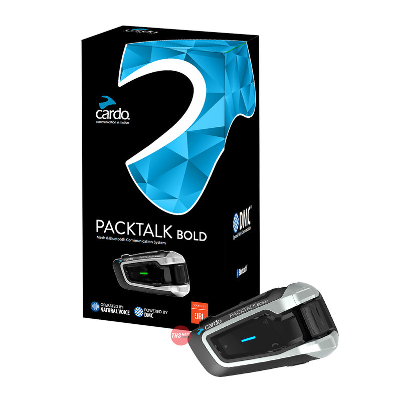 Cardo® Packtalk Bold Premium Bluetooth Mesh Motorcycle Intercom