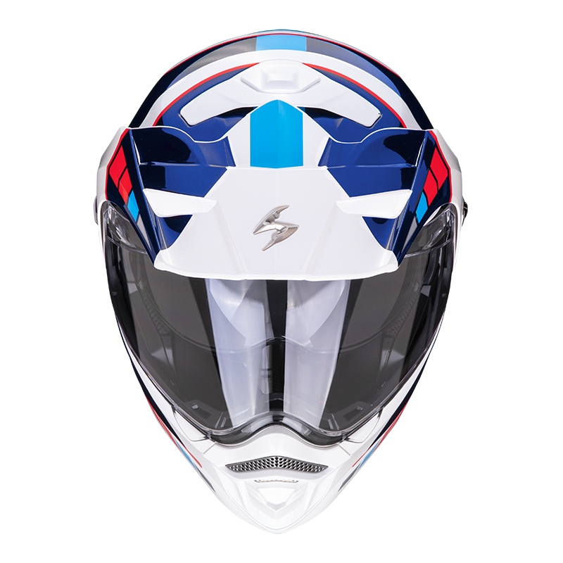 Scorpion ADX-2 Camino White Blue Red Adventure Helmet Size XL 61 62cm