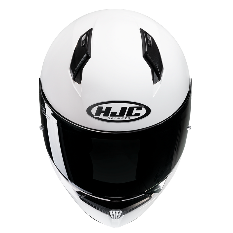 HJC C10 White Motorcycle Helmet Size Large 59cm
