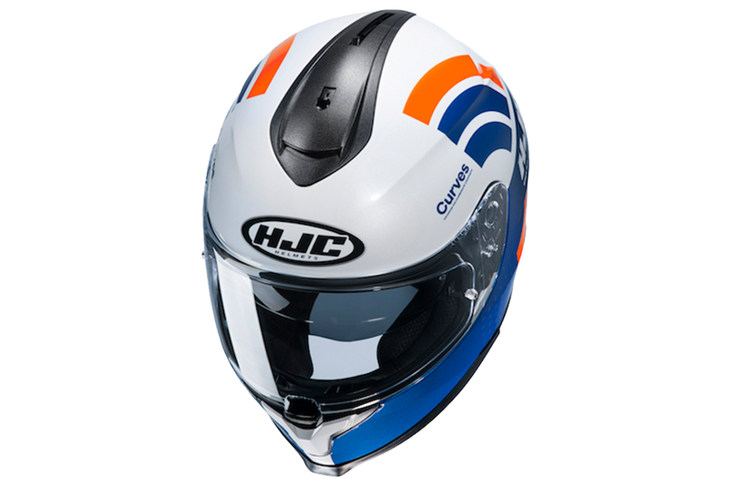 HJC C70 Curves MC27 Motorcycle Helmet Size Medium 58cm