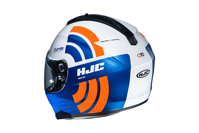 HJC C70 Curves MC27 Motorcycle Helmet Size Large 60cm