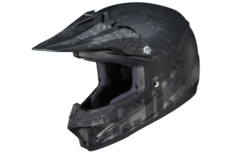 HJC CL-XY II Creeper MC5SF Motorcycle Helmet Size Youth Medium 52cm