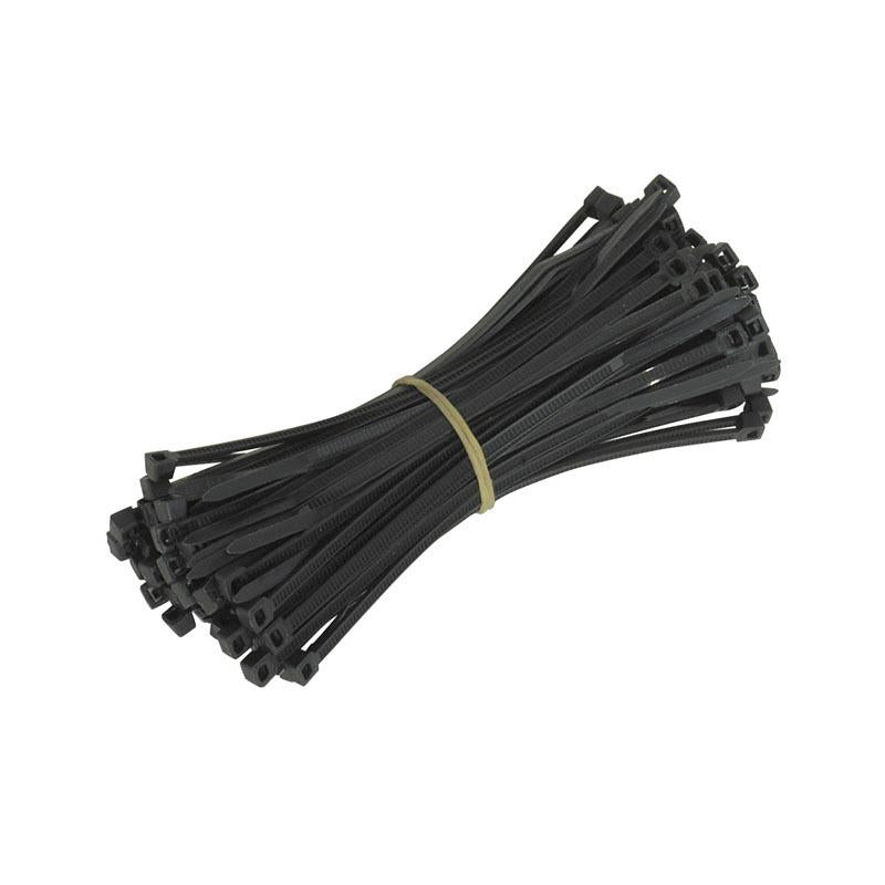 Whites Motorcycle Parts Cable Ties 200 X 4.8 Mm 100pcs/BAG Blk