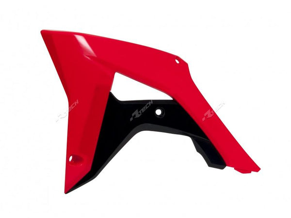 Rtech Radiator Shrouds Honda CRF250R 18-21 CRF450R 17-20 Red Black