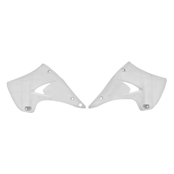 Rtech Radiator Shrouds Pair Kawasaki Kx125 Kx250 03-10 White