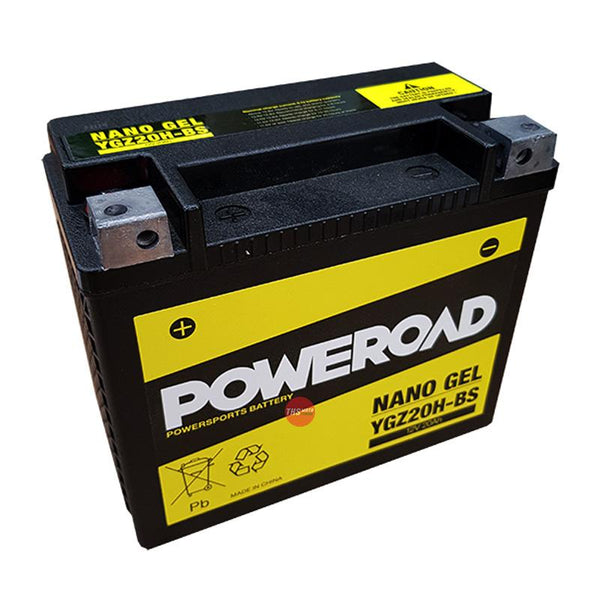 Poweroad YGZ20H-BS Nano Gel Battery Sealed Not Dg Harley