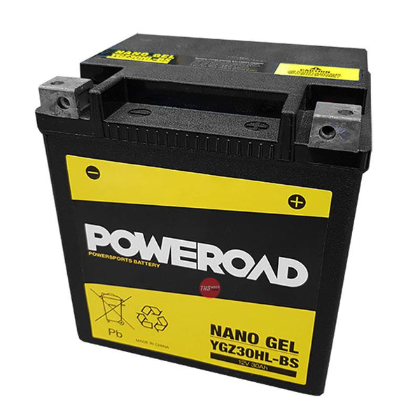 Poweroad YGZ30HL-BS Nano Gel Battery Harley Not Dg