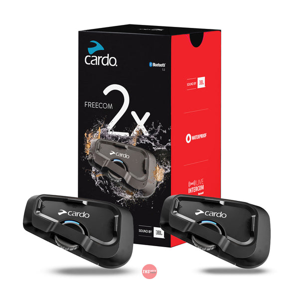 Cardo FreeCom 2x Dual Motorcycle Bluetooth Communication System