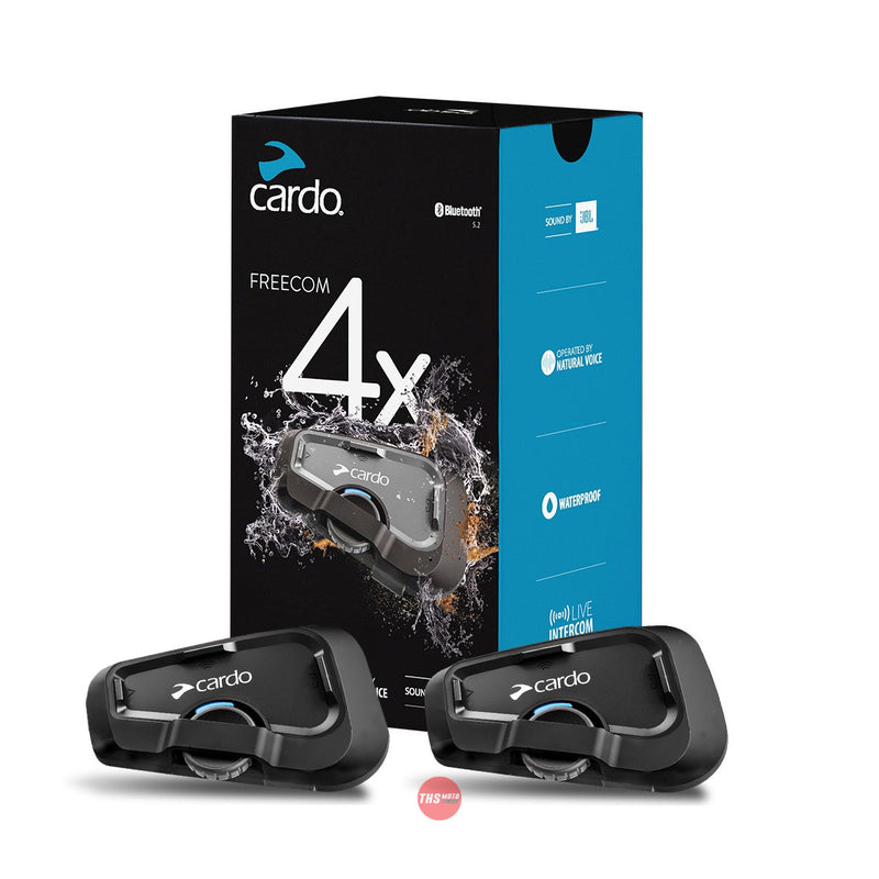 Cardo FreeCom 4x Dual Motorcycle Bluetooth Communication System