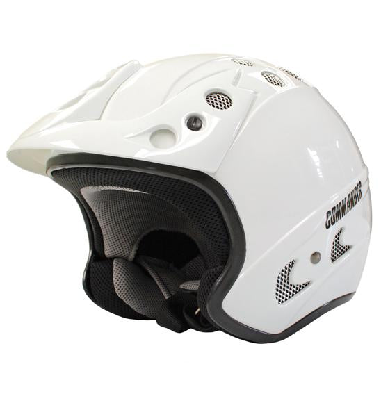 FFM Commander Gloss White Jet Open Face Helmet Size 2XL 63cm 64cm