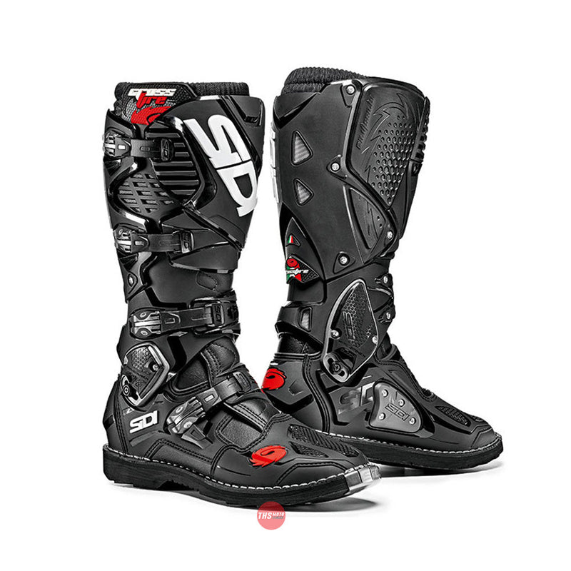 Sidi Crossfire 3 Black Mx Motorcycle Boots Size EU 43