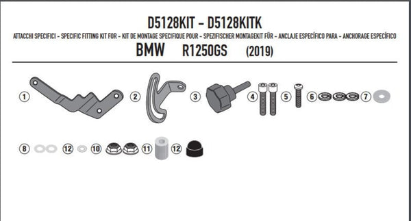 Givi Kit To Fit 5124DT / 5124D BMW R 1250 GS '19-