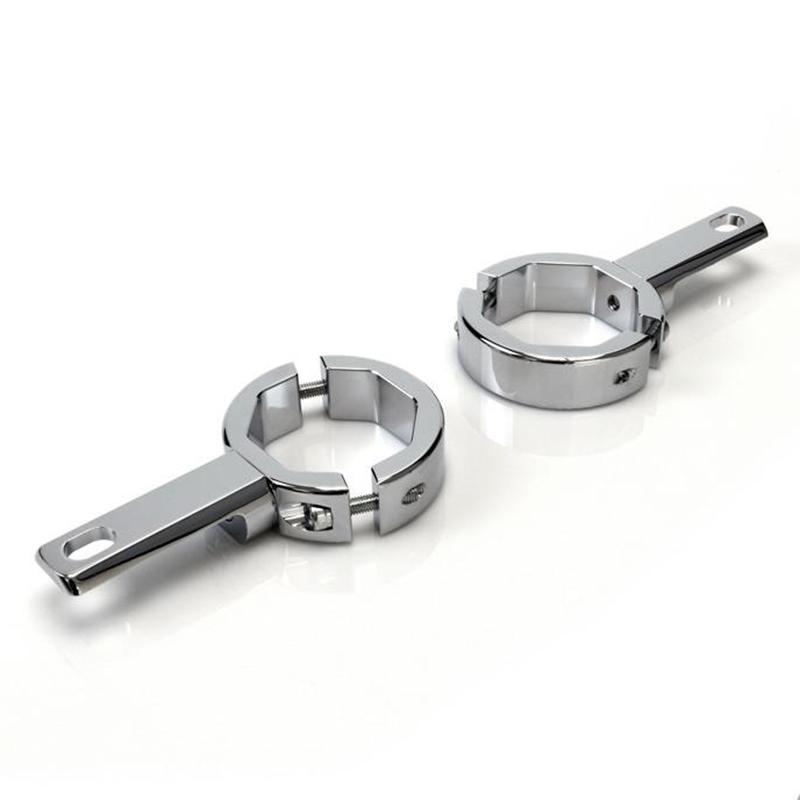 DENALI CONV FORK TUBE LIGHT MOUNT/ 39-49MM DIAM TUBES CHR