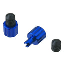 DRC Airvalve Cap W/valve Wrench 2PCS Blue