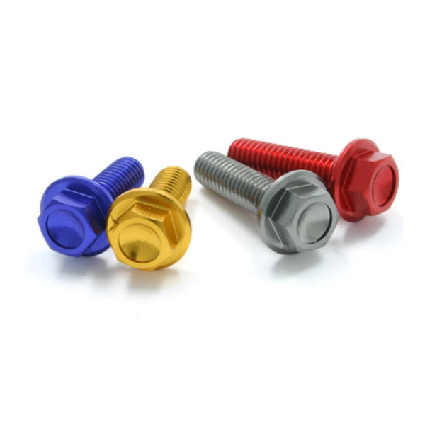 DRC Drc Aluminum M6 Flange Bolts 30MM Gold 4PCS