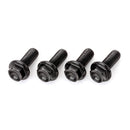 DRC Aluminum M6 Flange Bolts 20MM Black 4PCS