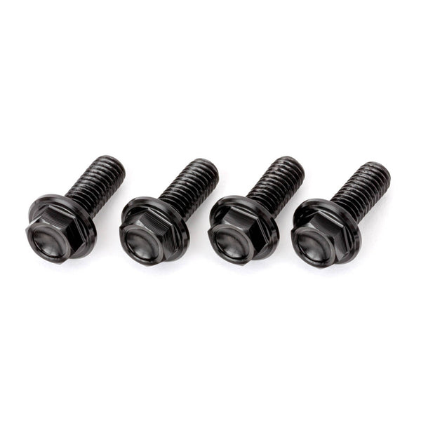 DRC Drc Aluminum M6 Flange Bolts 20MM Black 4PCS
