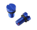 Zeta Front Fork Air Valve Cap Screw KYB/Showa - Blue 2pcs ZE5611006