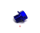 Zeta Magnetic Drain Bolt M12X10-P1.25 Blue ZE581412