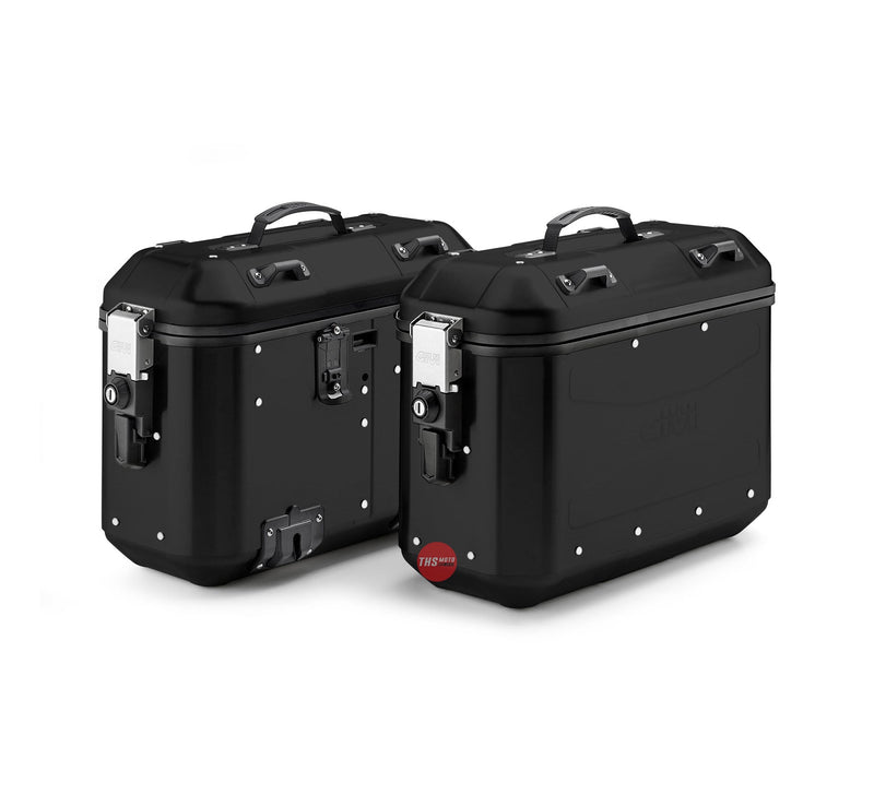 Givi Monokey Panniers Pair (pl/plr/plo) 36LT Dolomiti Alu Black DLMK36BPACK2