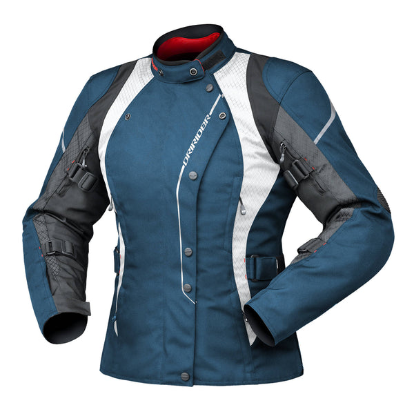 Dririder VIVID2 Jacket Ladies Atl.blu Size12 Medium Sports Tourin