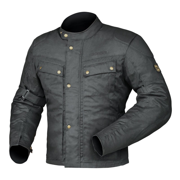 Dririder DRIRIDER BROOKLANDS CLASSIC WAX JACKETS BLACK Size Medium