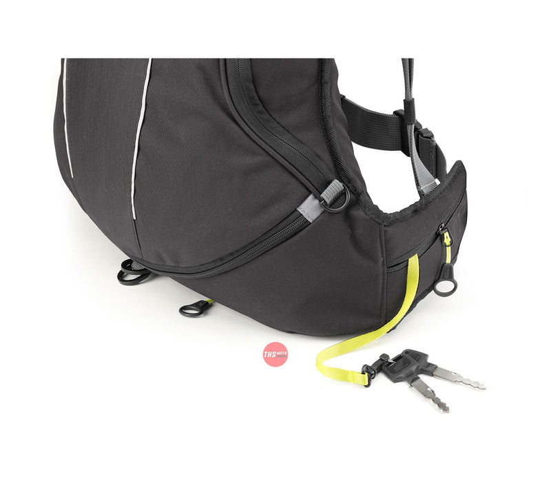 Givi Backpack 22LT Expandable With Helmet Holder Black EA104B