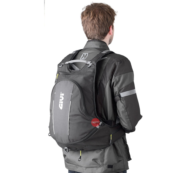 Givi Backpack 22LT Expandable With Helmet Holder Black EA104B