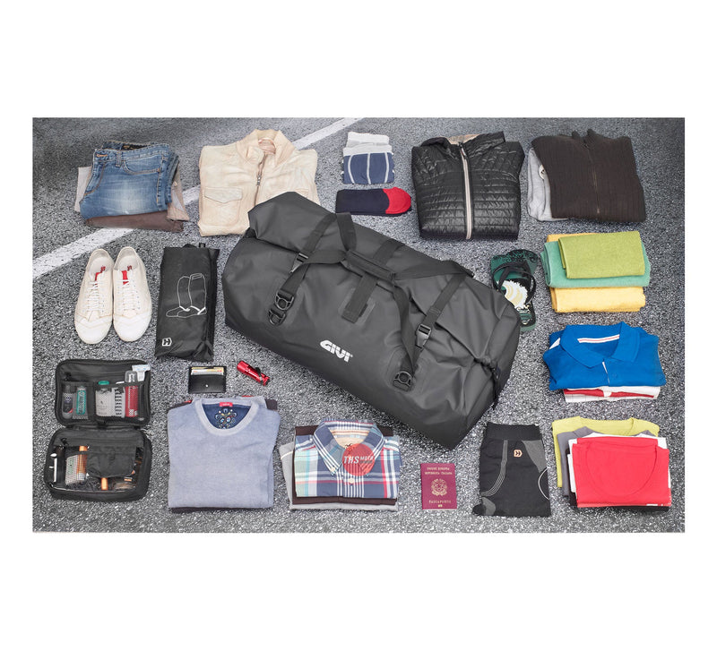 Givi Cargo Bag Roll Top Waterproof 80LT Black EA126