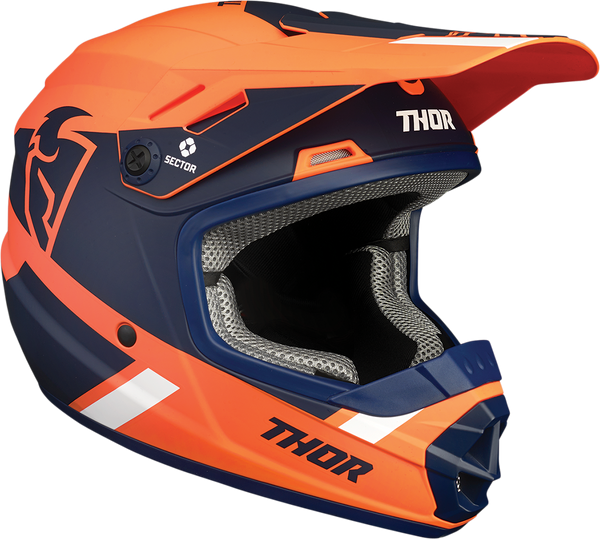 Thor Helmet S21Y Sector MIPS MX Split Orange Navy Size Youth Large 51 52cm