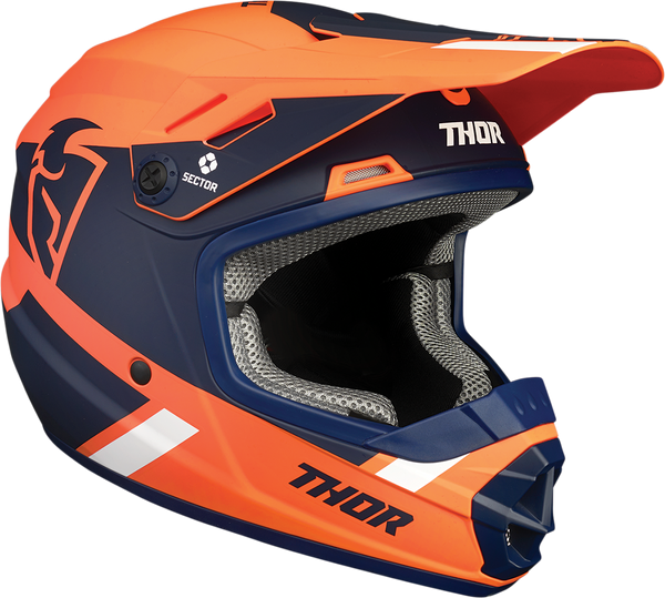 Thor Helmet S21Y Youth Sector MIPS MX Split Orange Navy Medium