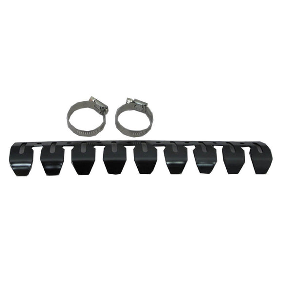 Whites Motorcycle Parts Exhaust Protector 4-STROKE Black