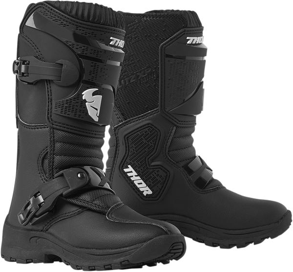 Thor S19Y Mini Blitz XP Black 10 Boots Size EU 27 Youth