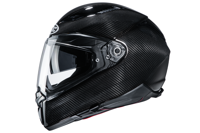 HJC F70 Carbon Black Motorcycle Helmet Size Large 60cm