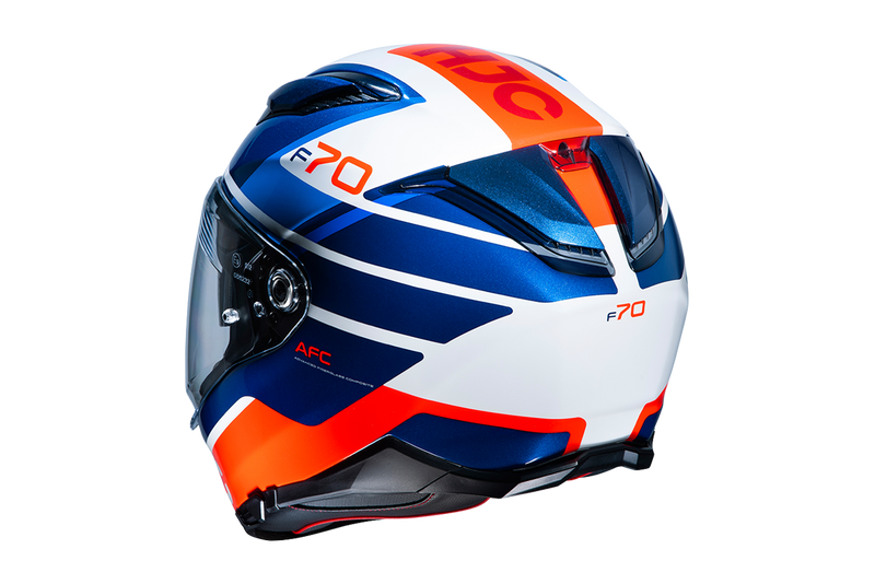 HJC F70 Tino MC21 Motorcycle Helmet Size Medium 58cm