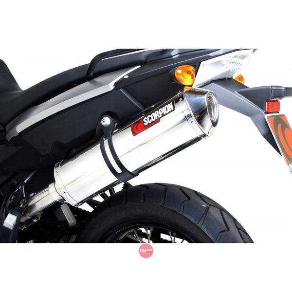 BMW F800 GS 2008-2017 Exhaust Slip On Factory Oval Polished Stainless