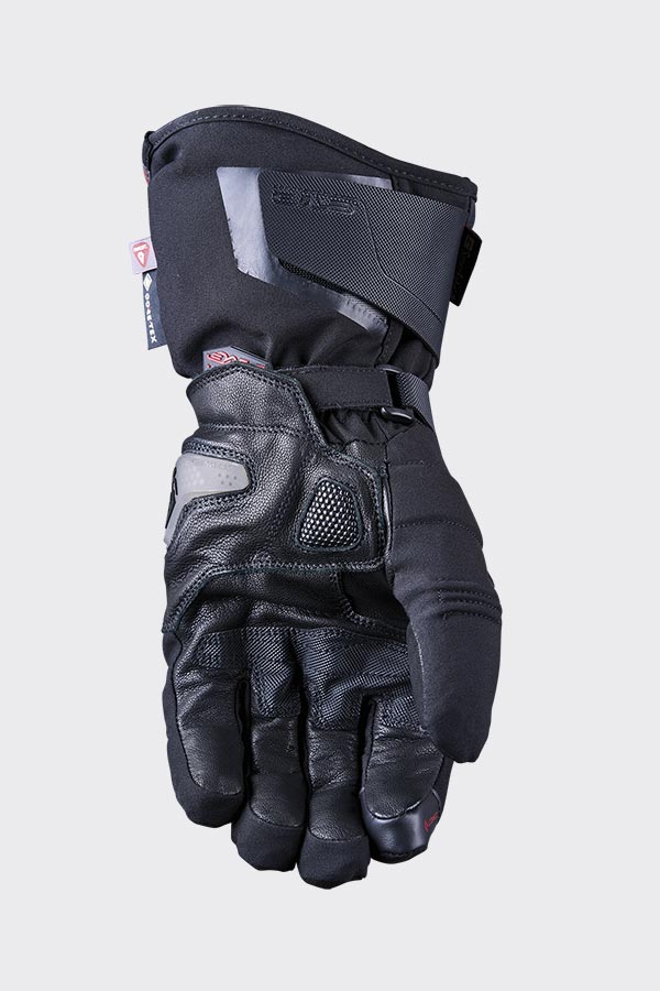 Five Gloves HG PRIME GTX Black Size Small 8 Heated Motorcycle Gloves