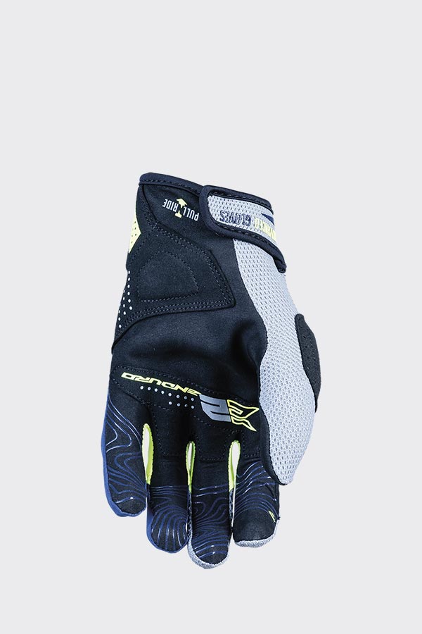 Five E2 Grey / Fluo Yellow / Navy Enduro Gloves Size Small