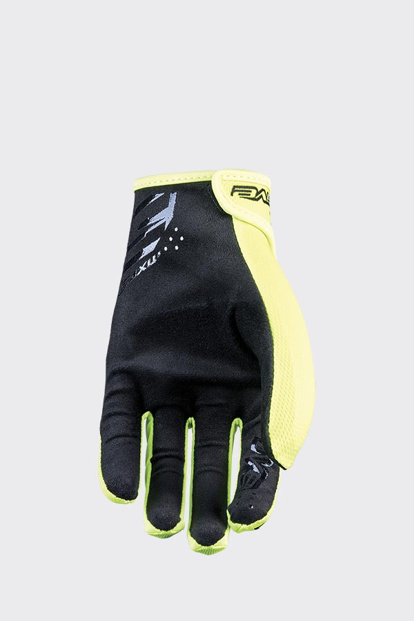 Five Gloves MXF4 KID Mono Fluo Yellow Size Large 5 Motorcycle Gloves