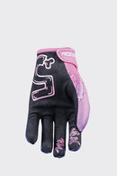 Five MXF4 Kids Graphics - Slice Neon Purple Off Road Gloves Size Large 5