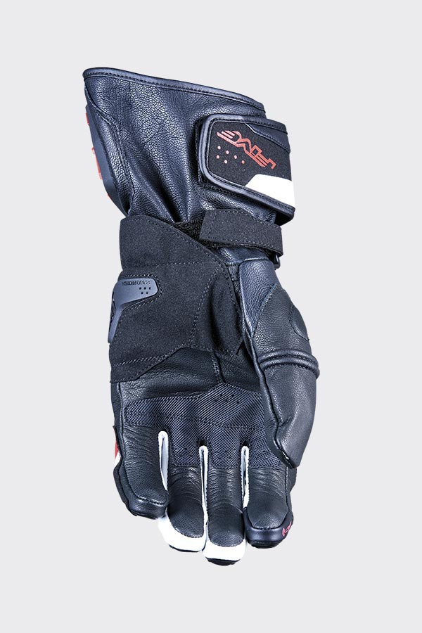 Five RFX4 EVO Black / White / Red Road Gloves Size 2XL 12