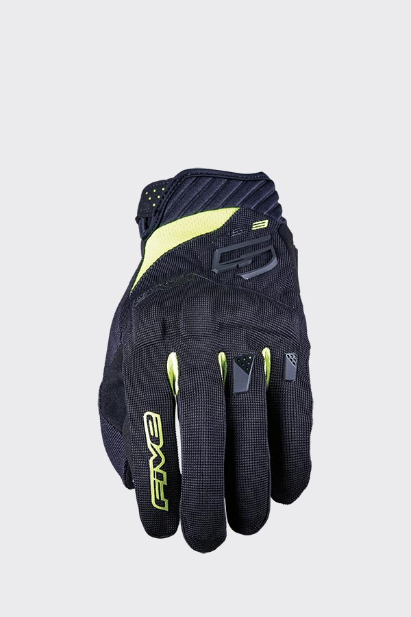 Five Gloves RS3 EVO Black / Fluo Yellow Size XS 7 Motorcycle Gloves